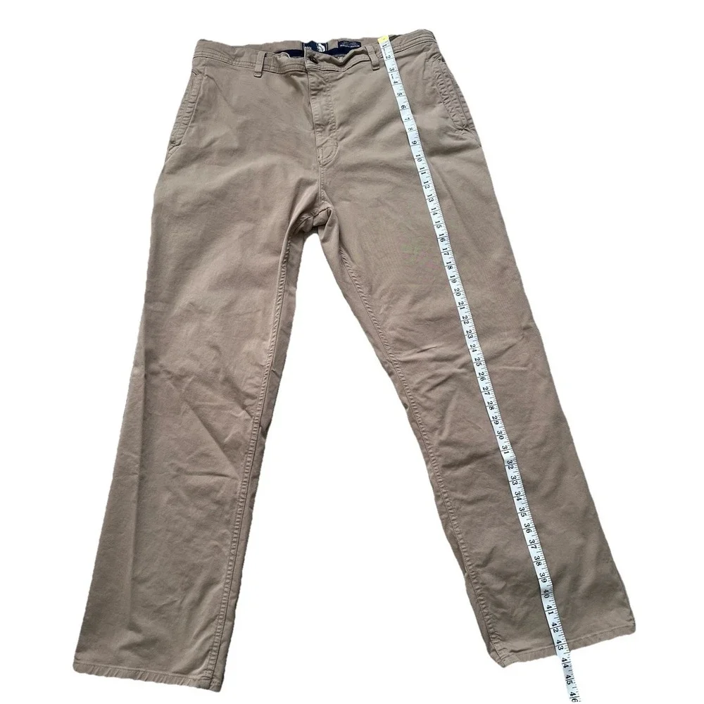 The North Face Mens 38 Regular Khaki California Heritage Chino Pants Tan Stretch